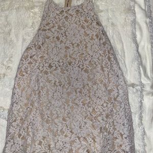 Lace dress with open back